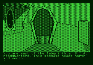 The Tracer Sanction for Apple II - This place is rather labyrinthian...