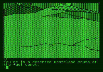 The Tracer Sanction for Apple II - A deserted wasteland...