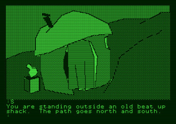 The Tracer Sanction for Apple II - An interesting hut here...