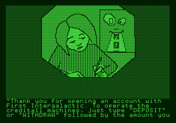 The Tracer Sanction for Apple II - Opening a bank account...