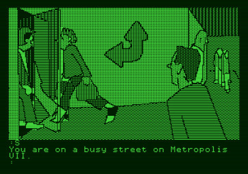The Tracer Sanction for Apple II - Welcome to Metropolis!