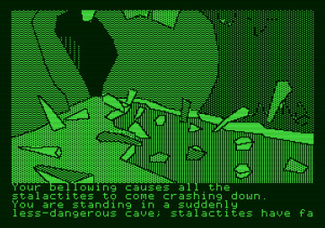 The Tracer Sanction for Apple II - I made a mess of this cave.