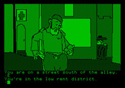Tracer Sanction, The for Apple II - A suspect part of town...