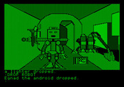 Tracer Sanction, The for Apple II - You can drop things in your ship's storage room...