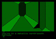 Tracer Sanction, The for Apple II - A long, north/south hallway...