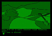 Tracer Sanction, The for Apple II - There is, oddly enough, a shovel here!