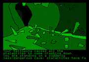 Tracer Sanction, The for Apple II - I made a mess of this cave.