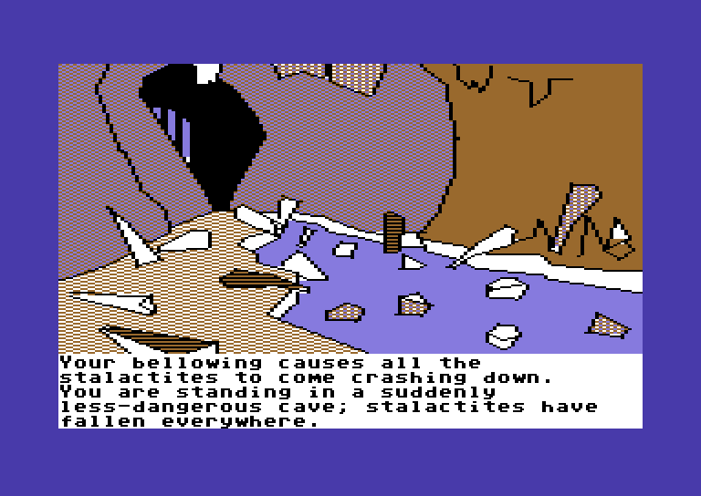 Tracer Sanction, The Commodore 64 Screenshot: I sure made a mess of the place!