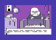 Tracer Sanction, The for Commodore 64 - Talking to the jeweler.