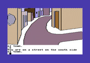 Tracer Sanction, The for Commodore 64 - This is the south side of town.