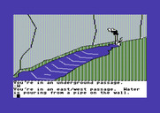 Tracer Sanction, The for Commodore 64 - Water is pouring out of this pipe...