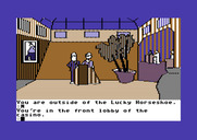 Tracer Sanction, The for Commodore 64 - The casino lobby.
