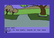 Tracer Sanction, The for Commodore 64 - Entrance to a park.
