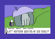 Tracer Sanction, The for Commodore 64 - There is a hut here...