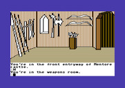Tracer Sanction, The for Commodore 64 - In the castle weapons room.