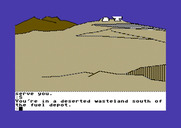 Tracer Sanction, The for Commodore 64 - A deserted wasteland.