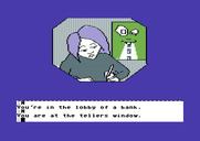 Tracer Sanction, The for Commodore 64 - You can open a bank account...useful!
