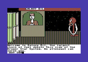 Tracer Sanction, The for Commodore 64 - Welcome to Galaxy Oil! You will need to buy fuel here from time to time.