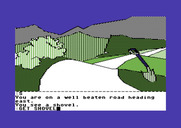Tracer Sanction, The for Commodore 64 - A shovel happens to be on the ground, better take it just in case...