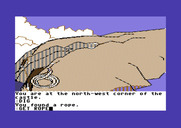Tracer Sanction, The for Commodore 64 - I found a rope! Who would burry that in the ground?