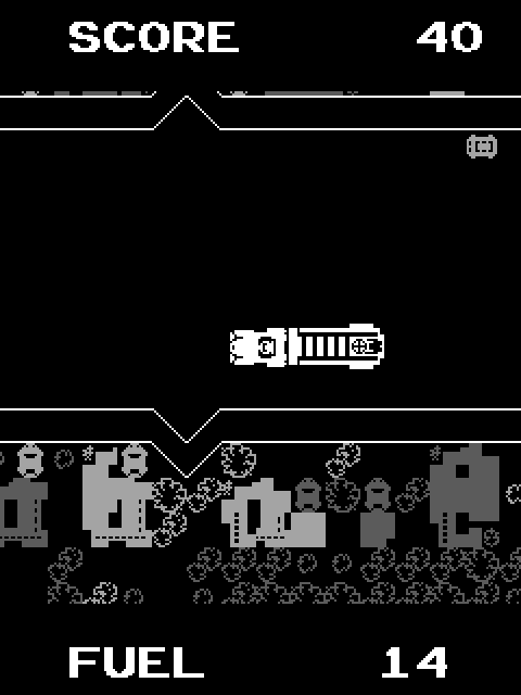 Fire Truck Arcade Screenshot: I'm almost out of fuel!