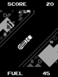 Fire Truck for Arcade - A diagonal section of road...