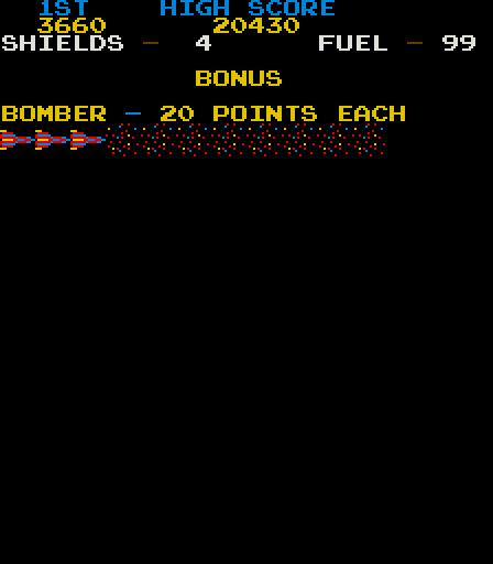 Moon War Arcade Screenshot: Level complete!
