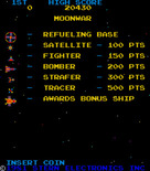 Moon War for Arcade - Game attract mode.