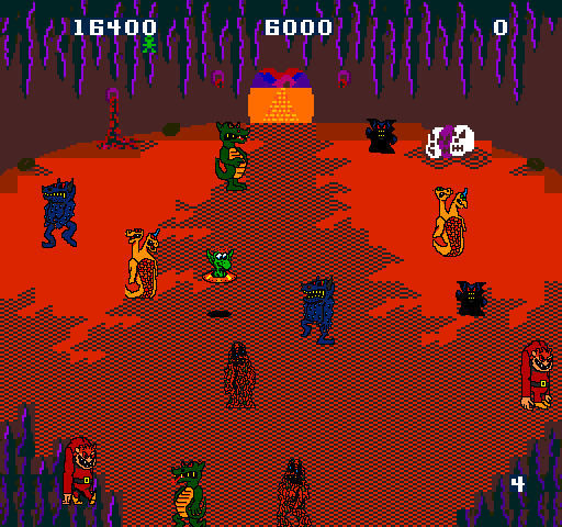 Wacko Arcade Screenshot: Start of a cave level.