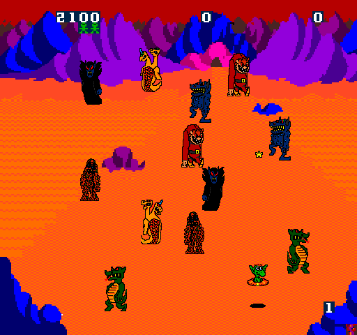 Wacko Arcade Screenshot: Lots more creatures appear!