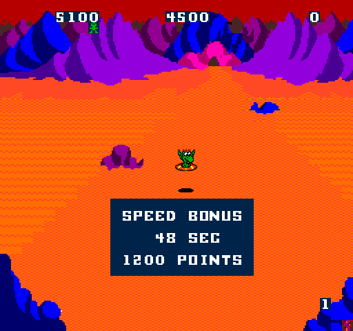 Wacko Arcade Screenshot: It's possible to earn a speed bonus!