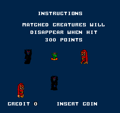 Wacko Arcade Screenshot: Game instructions.