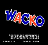 Wacko for Arcade - Title screen.