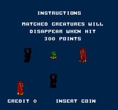 Wacko for Arcade - Game instructions.