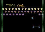 Clowns and Balloons for Atari 8-bit - Game start.