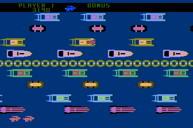 Pacific Coast Highway Atari 8-bit Screenshot: Almost there!