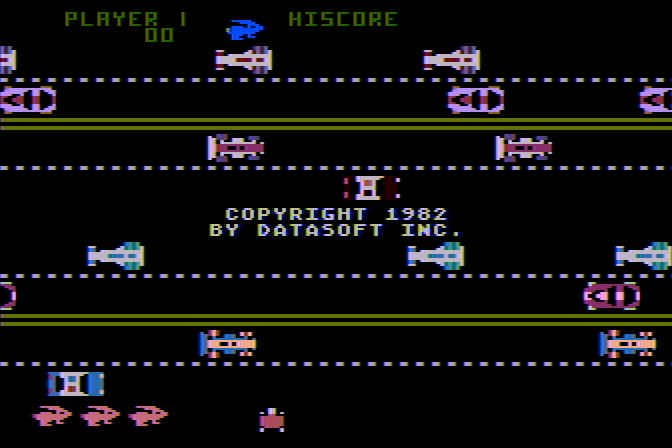 Pacific Coast Highway Atari 8-bit Screenshot: Demo screen 2.