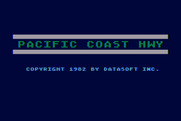 Pacific Coast Highway for Atari 8-bit - Title screen.