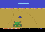 Baja Buggies for Atari 8-bit - Don't crash into this blue car!