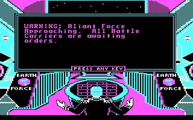 Aliants: The Desperate Battle For Earth! IBM PC/Compatibles Screenshot: Awaiting orders!