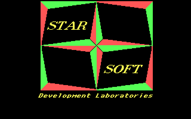 Aliants: The Desperate Battle For Earth! IBM PC/Compatibles Screenshot: Starsoft Development Laboratories logo.