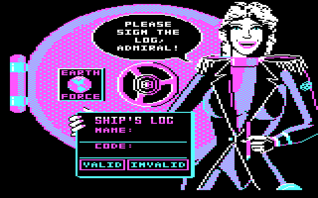 Aliants: The Desperate Battle For Earth! IBM PC/Compatibles Screenshot: Time to sign in.