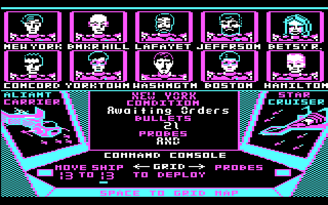 Aliants: The Desperate Battle For Earth! IBM PC/Compatibles Screenshot: Issuing orders to the fleet.