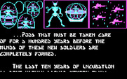 Aliants: The Desperate Battle For Earth! for IBM PC/Compatibles - Some more game information scrolls by...