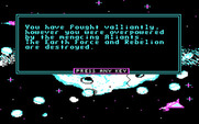Aliants: The Desperate Battle For Earth! for IBM PC/Compatibles - Game over.