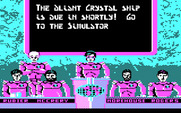 Aliants: The Desperate Battle For Earth! for IBM PC/Compatibles - Mission briefing; time to head to the simulator first!
