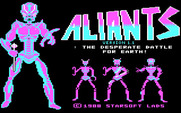 Aliants: The Desperate Battle For Earth! for IBM PC/Compatibles - Title screen.