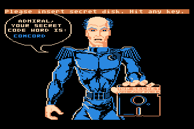 Aliants: The Desperate Battle For Earth! Atari 8-bit Screenshot: I've been promoted again.