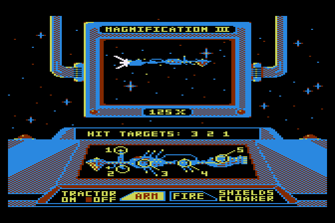 Aliants: The Desperate Battle For Earth! Atari 8-bit Screenshot: A second simulator round begins.