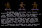 Aliants: The Desperate Battle For Earth! for Atari 8-bit - About the Aliants...